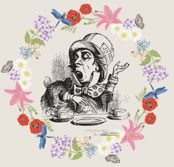 Mad Hatter drawing from Alice's Adventures in Wonderland