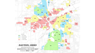 Map of Dayton area