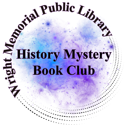 History Mystery Book Club, Wright Memorial Public Library (logo)