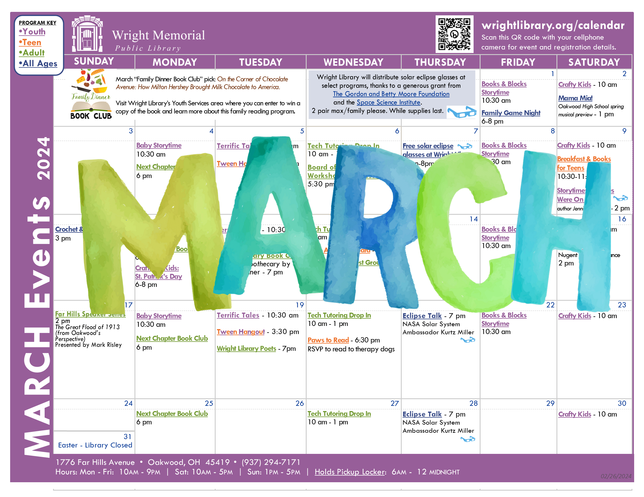 March 2024 Interactive Calendar