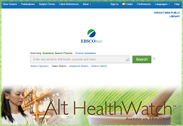 Screenshot of Alt Health Watch