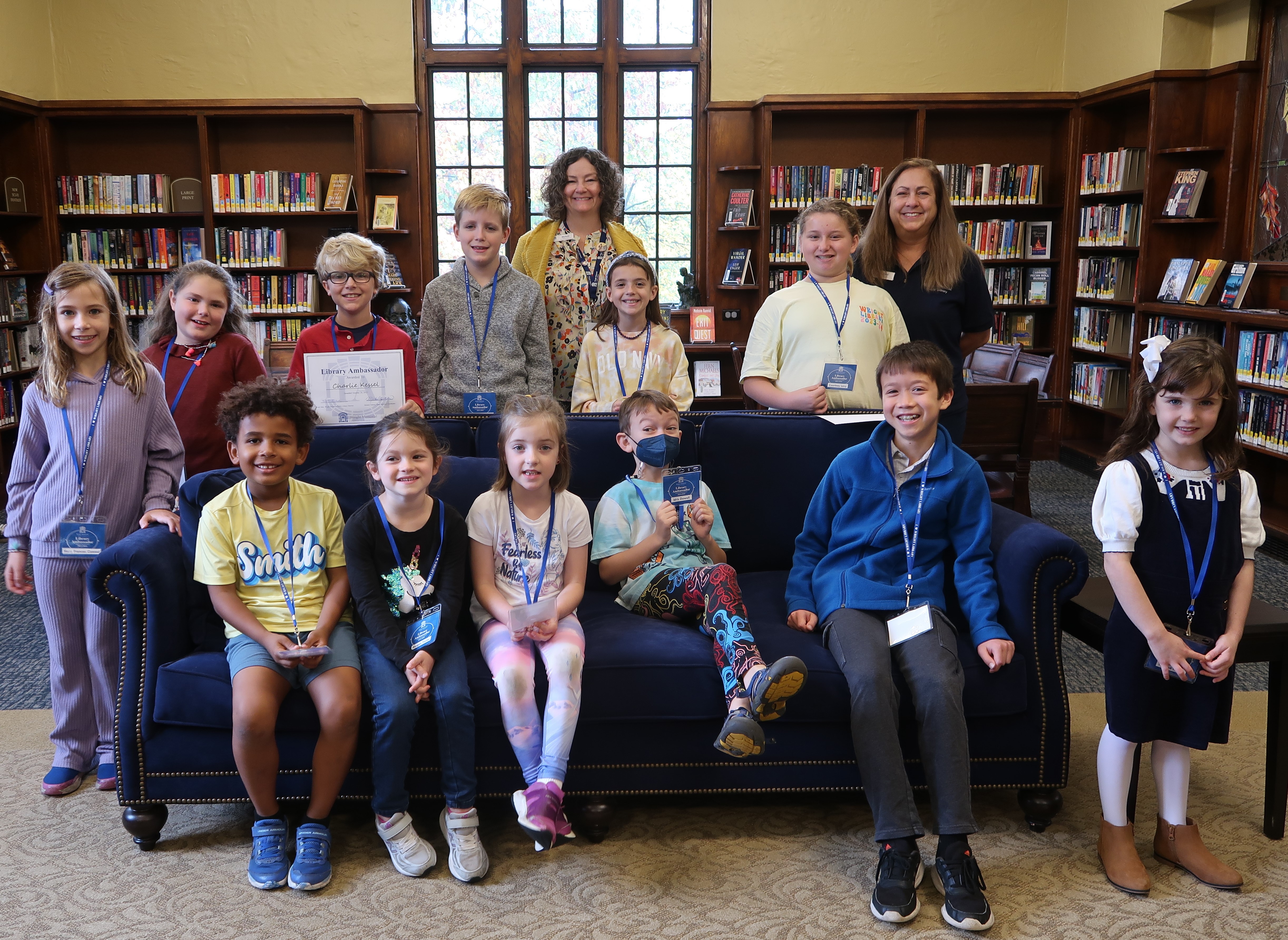 Enlarge group photo of Wright Library Youth Ambassadors