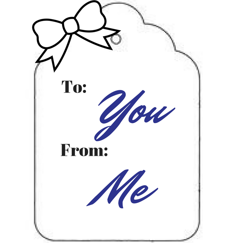 gift tag To: you From: me