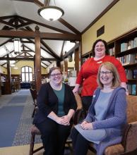 3 smiling youth services librarians